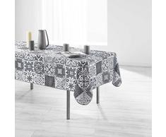 Douceur d Interno Tovaglia Rettangolare 150Â x 240Â cm Stampa Persiana, Poliestere, Grigio, 240Â x 150Â cm