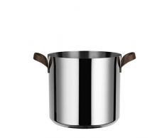 Alessi Edo Pentola, Manici in Acciaio Inossidabile 18/10 con Rivestimento in PVD, Marrone