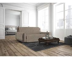 Italian Bed Linen Copridivano Antiscivolo Comfort, Marrone, 2 Posti Maxy