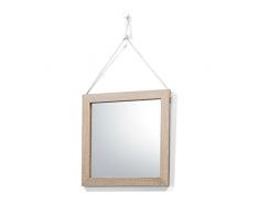 Cribel Stabilo Specchio in Legno, Rovere Sonoma, 40 x 40 x 3 cm