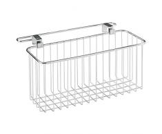 InterDesign 38297EU Cestello da Vasca con Barra Portasciugamani, Metallo, Argento, 29.75x11.5x15.25 cm