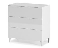 13Casa - Corinto A2 - Comò. Dim: 80x40x80 h cm. Col: Bianco. Mat: Melamina.