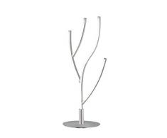 WOFI Lampada da Tavolo Integriert, 13 W, Argento, 15 x 19.5 x 46 cm