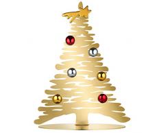 Alessi Bark for Christmas Decorazione Natalizia, Acciaio Aisi 430, Dorato con Magneti in Porcellana, Oro, 6.5 x 32 x 26.5