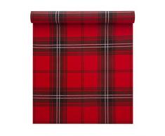 Mydrap Cotone Stampato Rotolo tovaglioli, Cotone, Plaid, 12.6 x 12.6