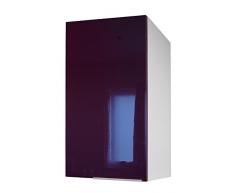Berlenus CP4HA - Mobiletto da cucina a parete a unanta, 40 cm, colore: Viola brillante