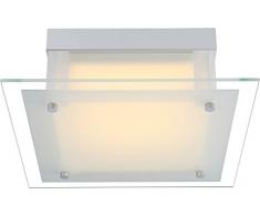 Globo Quadro I - Plafoniera LED a 1 luce, dimensioni: 10,3 x 45 x 45 cm (A x L x P), lampadina: 1 x LED da 20,5 W, 60,8 V, 2.970 lm, 3.000 K