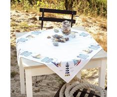nella Tovaglia Mare - 80 x 80 cm a Punto Croce Kit di Ricamo