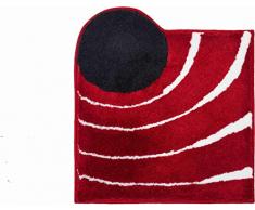 Grund Colani 2 Tappeto per Il Bagno, Poliacrilico Ultrasoft, Rosso, 60 x 60 cm