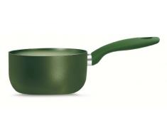 Silex Italia SIL 2517 Linea Total Green Casseruola Antiaderente in Alluminio, Diametro 16 cm, 1 Manico Soft Touch, Verde