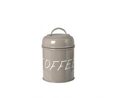 H&H 8412600 Barattolo Caffe, Metallo, Beige
