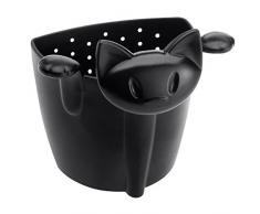 Koziol, Filtro per Il tè Mimmi, in plastica, Plastica, Nero, 60x66x76 cm