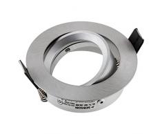 SEBSON Faretto ad incasso, Tipo 4, orientabile, alluminio, LED / Alogena, incl. attacco GU10