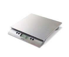 Salter Bilancia da Cucina Digitale Piatto in Acciaio, Igienica e Facile da Pulire, Funzione Aquatronic per Pesare i Liquidi, Funzione Aggiungi e Pesa, Capacità 10 KG, elettrica, acciaio inossidabile