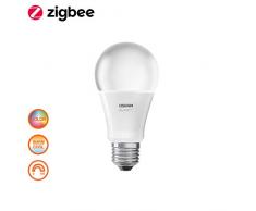 Osram Smart+ Color Kit, Interruttore Portatile Switch Mini Bianco con Lampadina LED Zigbee, Goccia, E27, Luce Colorata RGBW