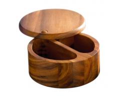 Raymond Blanc by Anolon Contenitore per sale con 2 sezioni in legno di acacia