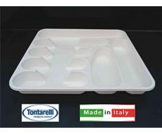 Tontarelli Portaposate, Bianco, Taglia Unica