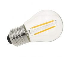 Lampadina LED G45Â e27Â 2Â W 230Â VAC luce calda di tipo classico tipo filamento AÂ âÂ Cablematic