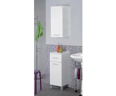 Bianco 26.5x50x160 cm FERIDRAS Boss Pensile Sospeso con Specchio