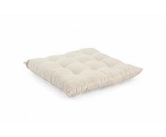 Galileo Casa 2416784 Cuscino per Sedia, Cotone, Bianco, 40x40x3 cm