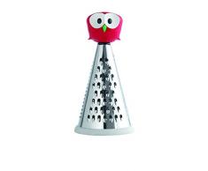 E-My Mr Duke Grattugia Multilama, Plastica, Acciaio Inox, Gomma, Rosso, 11x11x21 cm