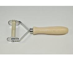 ELETTRO CENTER Art.12 Tagliapasta Dentato 1 Pista, Acciaio Inossidabile, Marrone