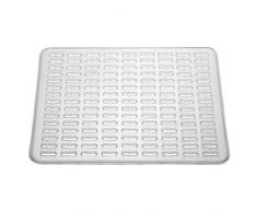InterDesign Syncware Tappetino Lavandino, Grande, Vinile, Trasparente, 30.5x40x0.2 cm
