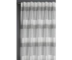 Gardinia Tenda con fettuccia, Grigio, 140 x 245 cm