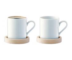 LSA International Circle Espresso tazza e piattino. 0.09Â l x 2