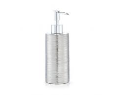 Zeller Dispenser per Sapone Brushed, Gres, Argento