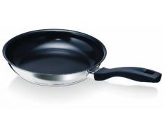 Beka 13217244, Padella per friggere Vita Pan in acciaio inox, 28 cm, fondo con rivestimento interno in ceramica, utilizzabile su qualsiasi piano di cottura, inclusi quelli a induzione.