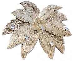 Pintdecor Palmira Appendiabiti, MDF, Argento, 96 x 69 cm, Made in Italy