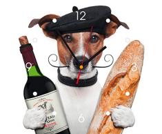 Contento Orologio da Cucina - Cane Francese