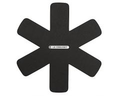 Le Creuset 95003440140300 Set di 3 Salvapentola, Adatto per Tutti i Tipi di Pentole, Tessuto, Nero, 36 cm