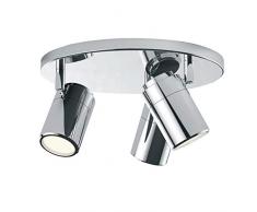 sulion Hydra plafoniera di 3Â faretti GU10, 15Â W, Cromo