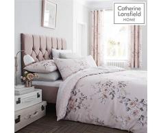 Catherine Lansfield Canterbury Copripiumino, Blush, Set Piumone 1 Piazza
