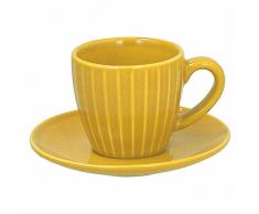 Tognana Djerba Set 6 Tazzine caffÃ¨ CC 80, Ceramica, Giallo