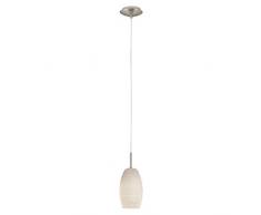 EGLO BATISTA 3 93188 Lampadario pendente, acciaio, bianco