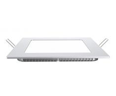 V-TAC LED pannello incasso quadrato, telaio in alluminio, 18 W, 4500 K, 1350 lm, 225 x 225 mm, 205 x 205 mm taglio Dimensioni, bianco 4870