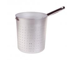 Pentole Agnelli ALMA29618 Alluminio Professionale 3 mm, Colapasta Cilindrico con Manico, 18 cm