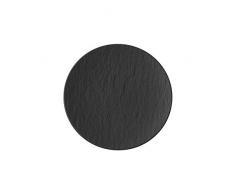 Villeroy & Boch Manufacture Rock Piatto per Pane, Porcellana Premium, Nero, 16 cm