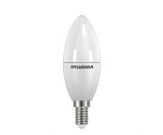 Sylvania 0026935 Toledo Candela Satinata Dimmerabile E14, 5.6 W, Bianco, 12.5 x 4.8 x 4.8 cm