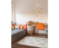 benuta Teppich Justin Beige/Grau 80x150 cm Tappeto, Fibra Sintetica, 80 x 150 cm