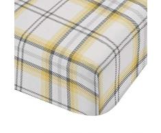 Catherine Lansfield Kelso - Lenzuolo con Angoli, in Cotone, 90 x 200 cm, Colore: ocra