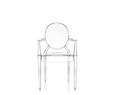 Kartell Louis Ghost Sedia, Confezione da 1 Pezzo, Cristallo