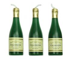 PME CA002 Candele Decortive per Torte Bottiglie di Champagne, Plastica, Multicolore, 1.5 x 1.5 x 5.3 cm