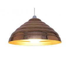 Loxton illuminazione 32Â cm passo in rame lucido, paralume in metallo, ferro, 60Â W