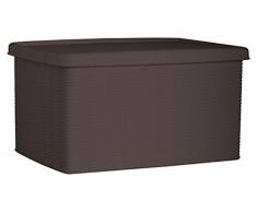 Stefanplast Elegance Scatola M Chiusa, Moka, 29x39x21h cm