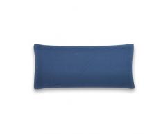 San Carlos Combicolor - Federa per cuscino per letto matrimoniale 150 x 44 cm blu scuro