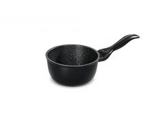 Barazzoni Granitica Extra Casseruola manico lungo, rivestimento interno innovativo Marmotech a 5 strati effetto pietra, Diametro cm 16, Litri 1,4. Made in Italy